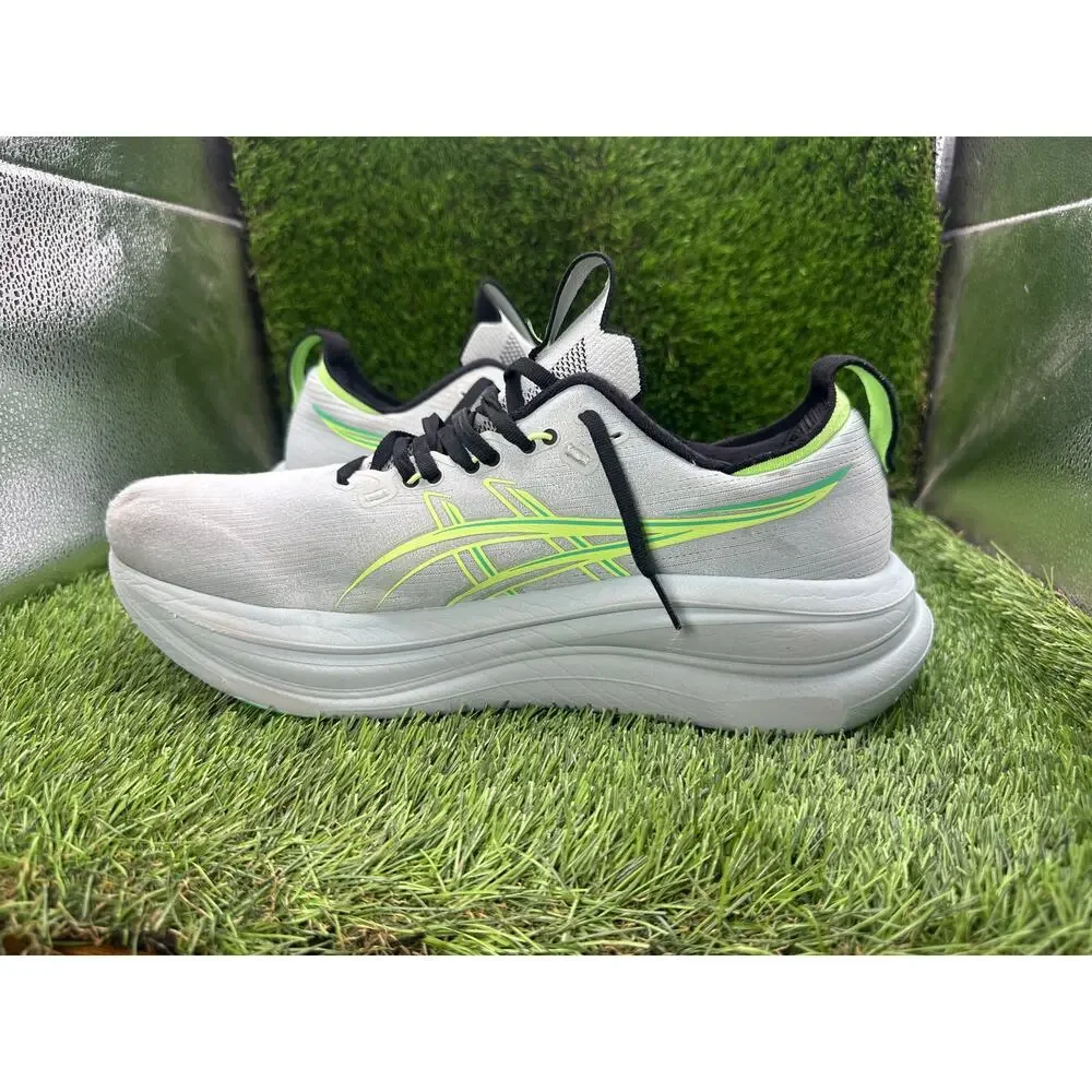 Asics Gel-Nimbus 28 1011C127 Athletic Sneaker Men's 11.5 Gray Knit Gym Jogging